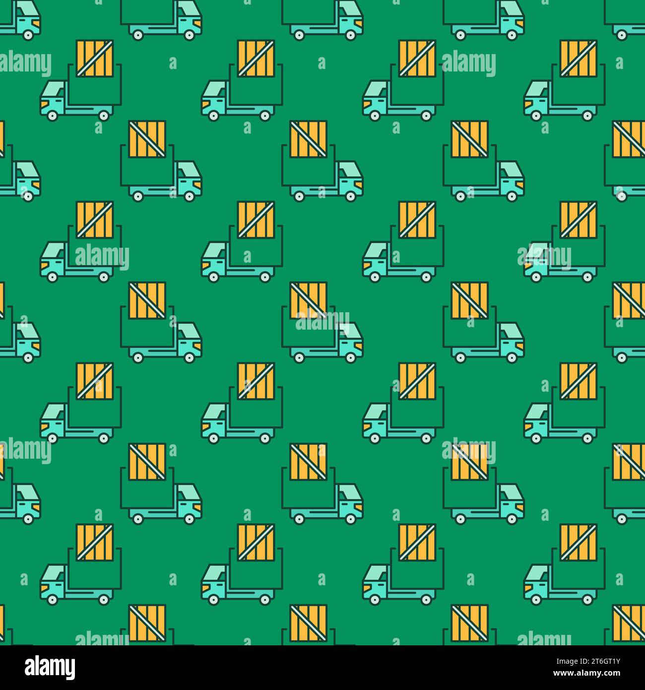 Big green parcel Stock Vector Images - Alamy