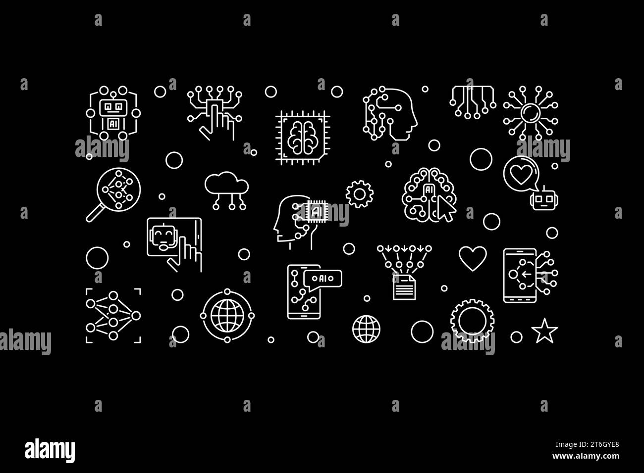 Ai neural network design Black and White Stock Photos & Images - Alamy