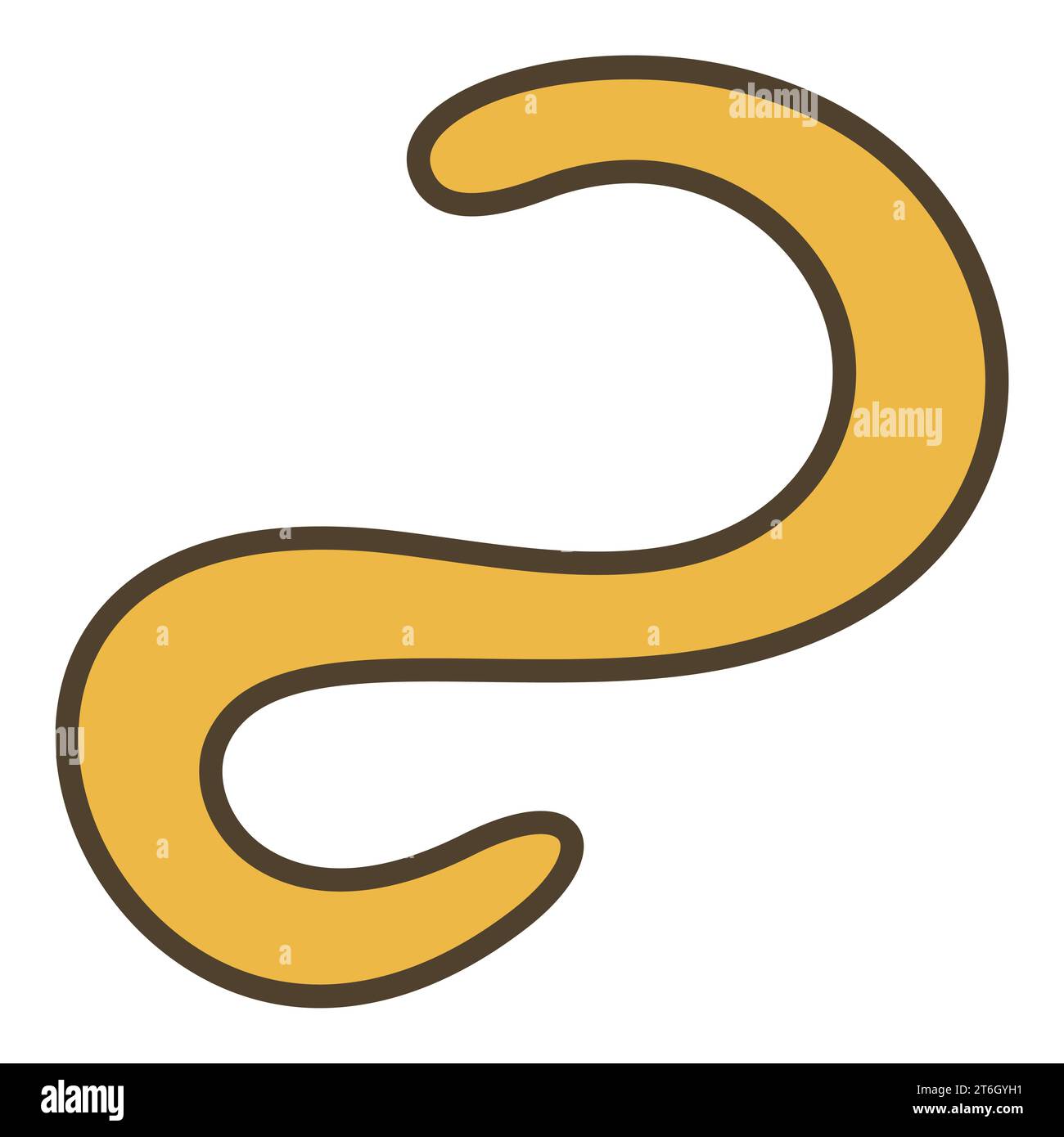 Spirilla Spiral Bacterium vector Science concept colored icon or symbol Stock Vector