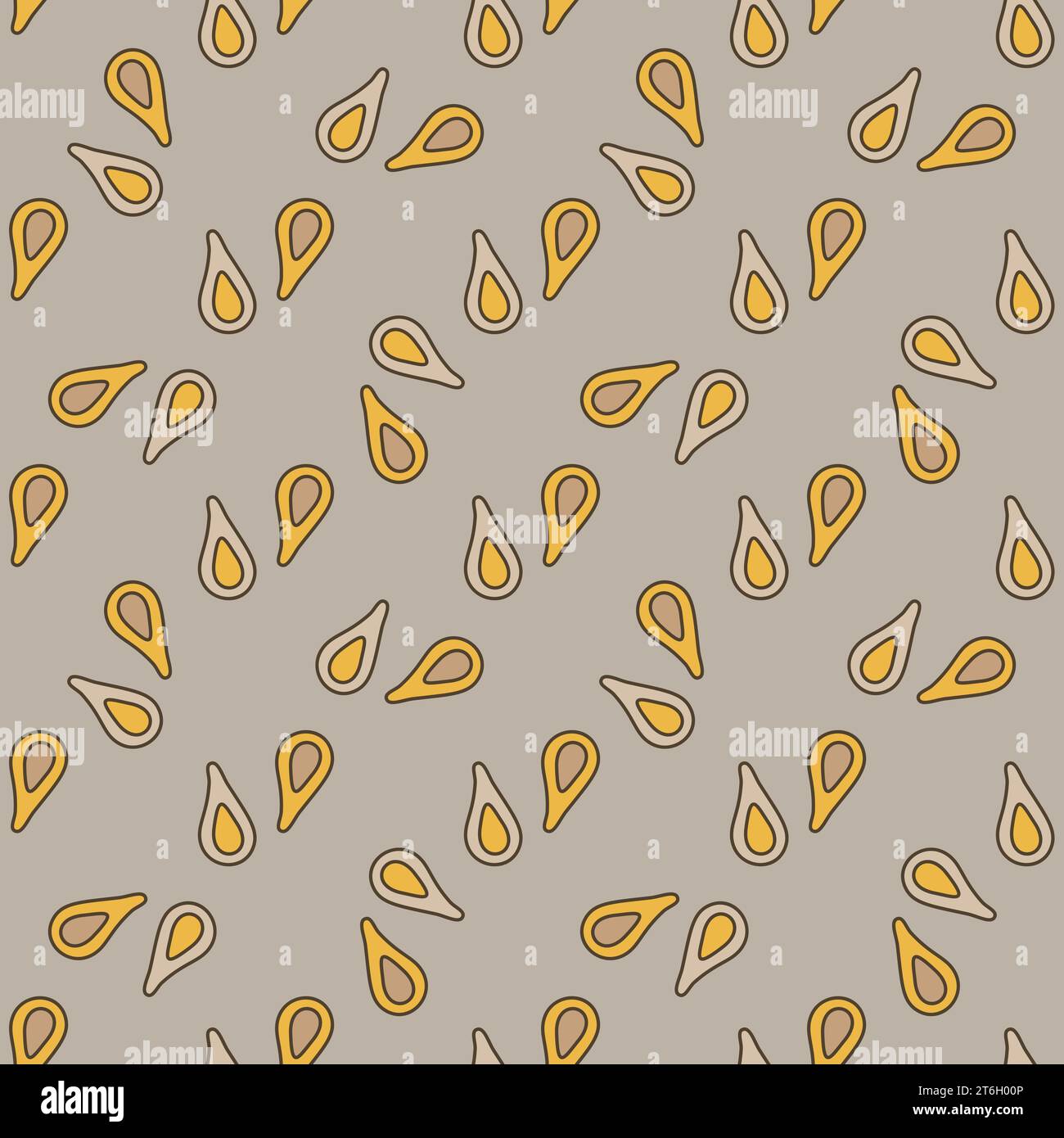 Microbe Primitive Bacteria vector concept colored seamless pattern Stock Vector