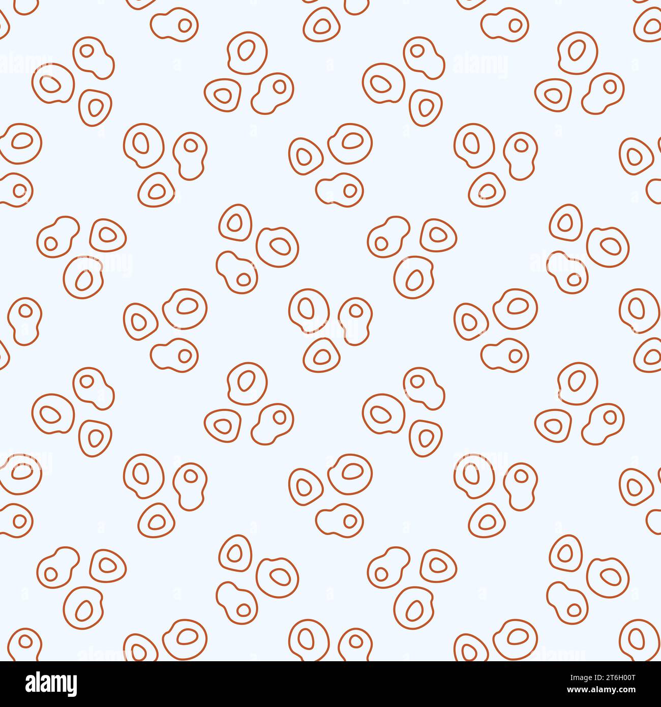 Microbes vector Bio Engineering concept seamless pattern in outline ...