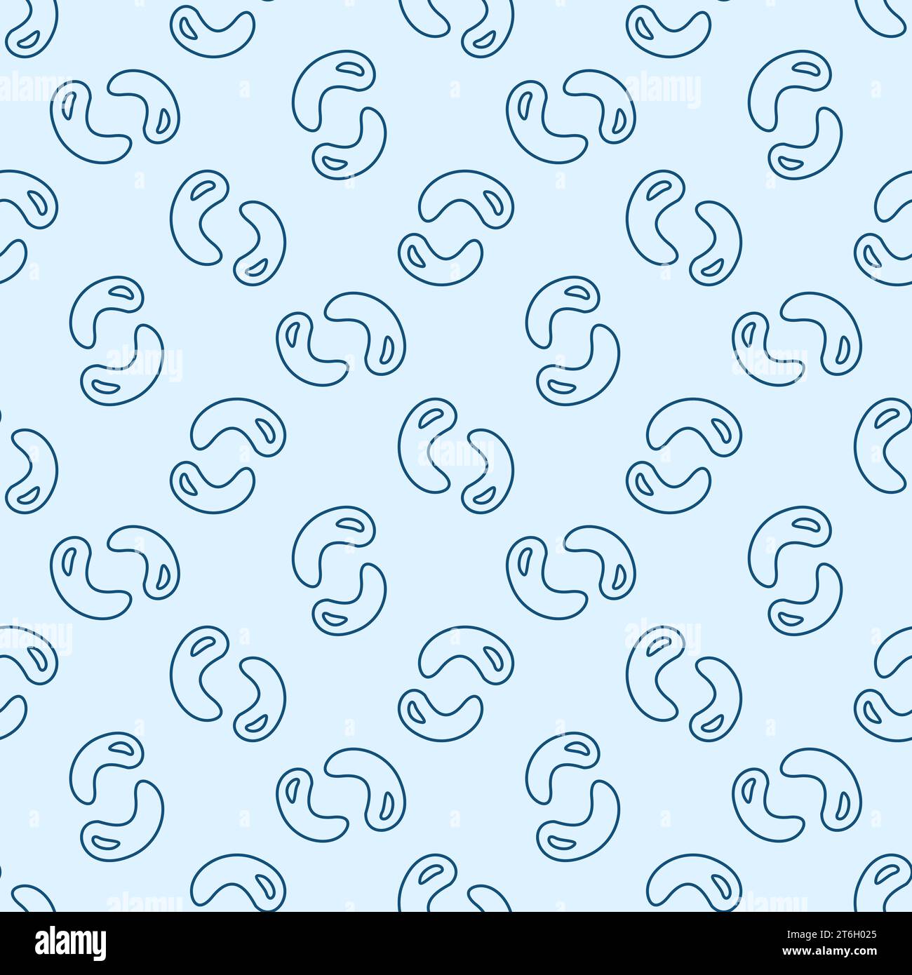 Viruses Bacteria vector Science concept linear minimal seamless pattern Stock Vector