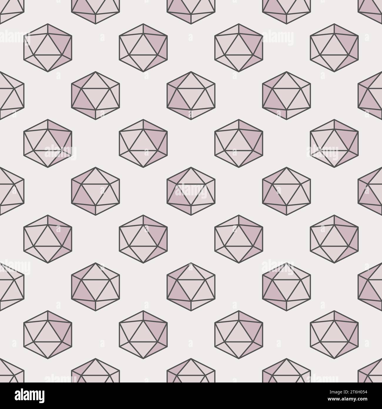 Geometric Shape colored seamless pattern. Geometry Science vector concept background Stock Vector