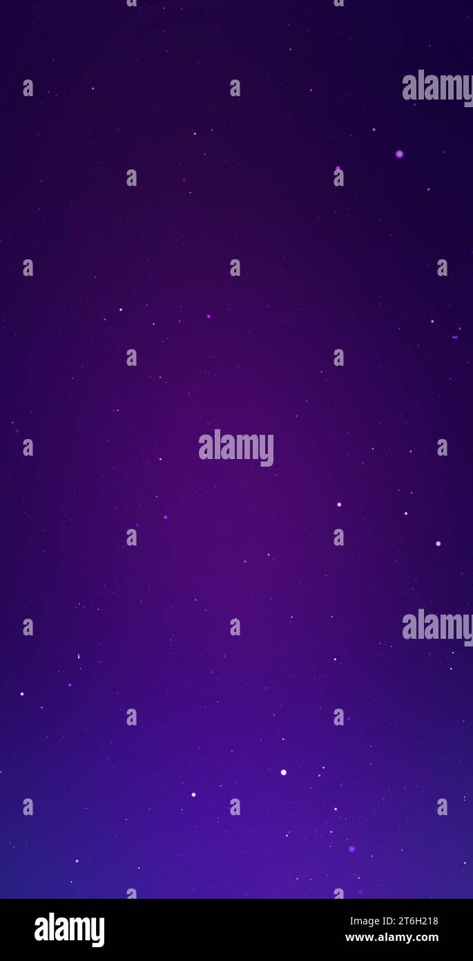 Blue and purple universe background with stars. Concept of space research and exploration. Vertical starry sky Stock Photo