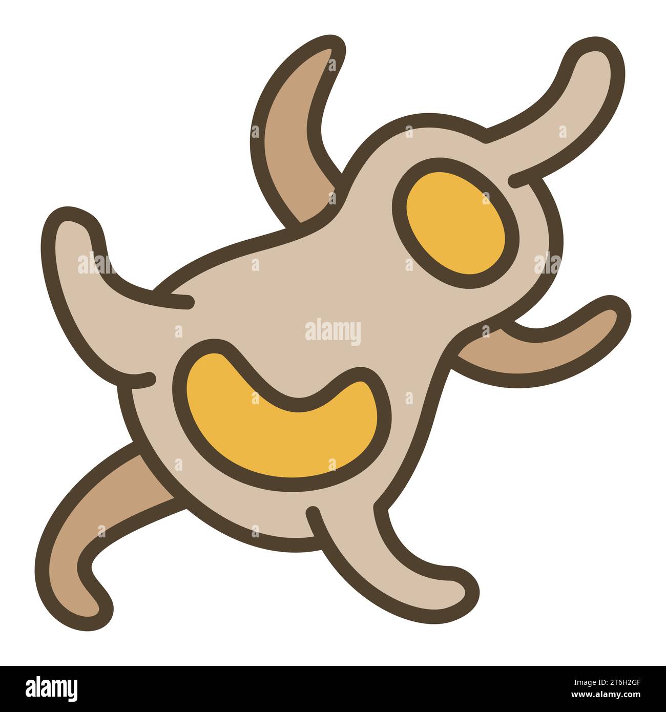 Virus vector Microbiology concept creative colored icon or design element Stock Vector