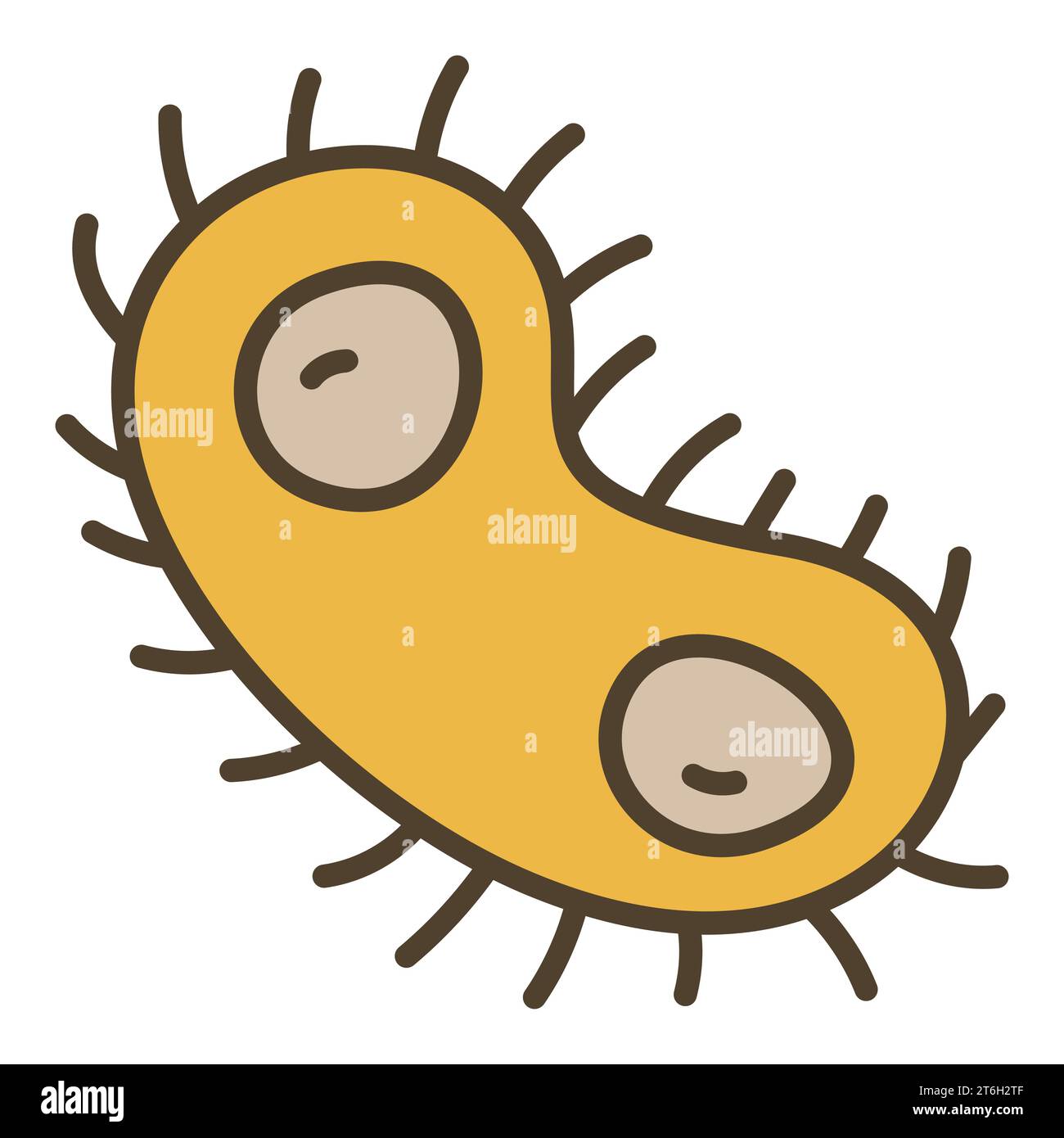 Dangerous Bacteria vector Genetics concept colored icon or logo element Stock Vector