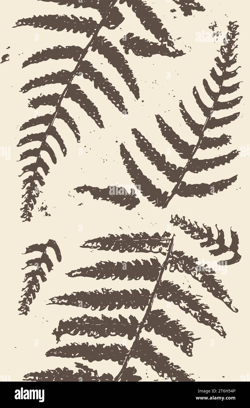 Fern seamless pattern vector vectors hi-res stock photography and ...