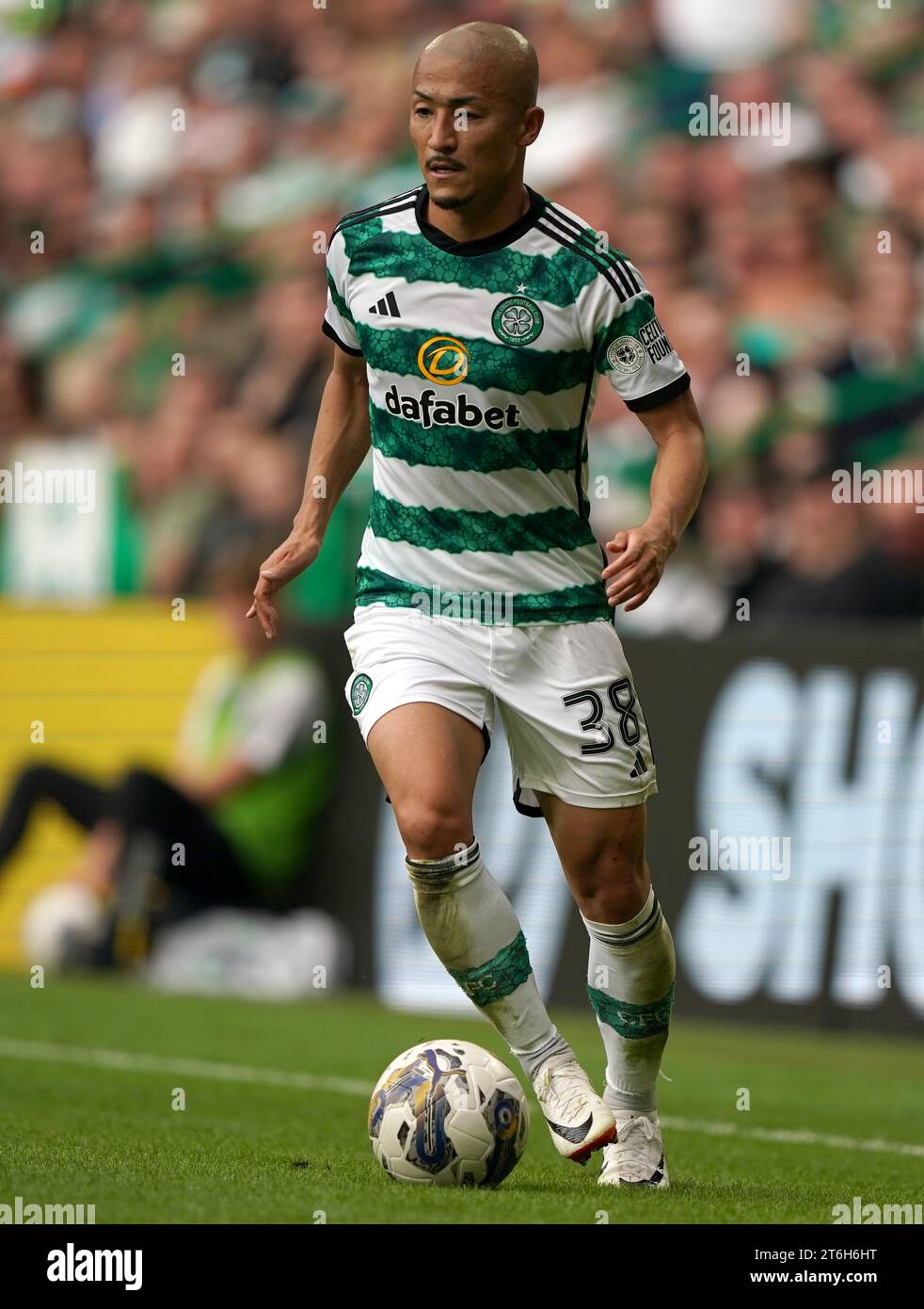 File photo dated 16-09-2023 of Celtic forward Daizen Maeda, who faces ...