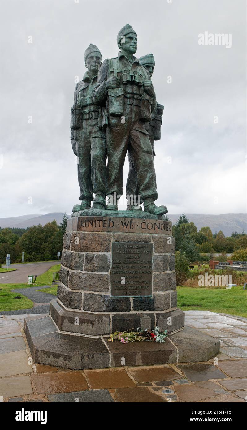 The commando memorial at Lochaber, Spean Bridge, Scotland Stock Photo