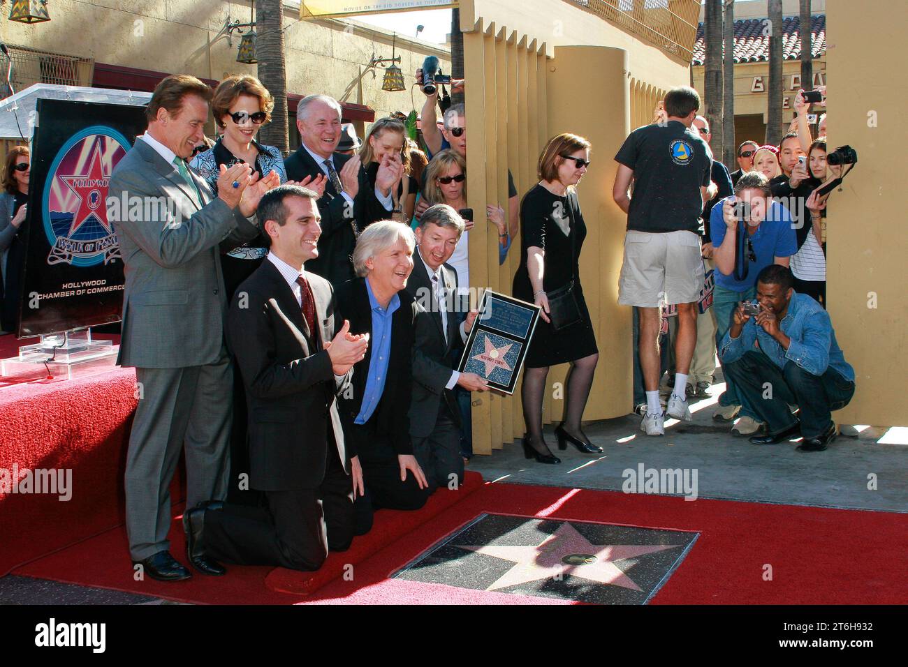 Governor Arnold Schwarzenegger, Eric Garcetti, James Cameron, Leron