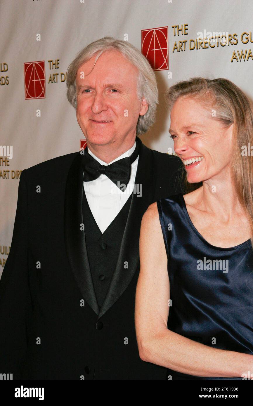 James Cameron and wife Suzy Amis at the 14th Annual Art Directors Guild Awards. Arrivals held at the International Ballroom at the Beverly Hilton Hotel, in Beverly Hills, CA February 13, 2010. Photo by: Joe Martinez Shooting Star Stock Photo