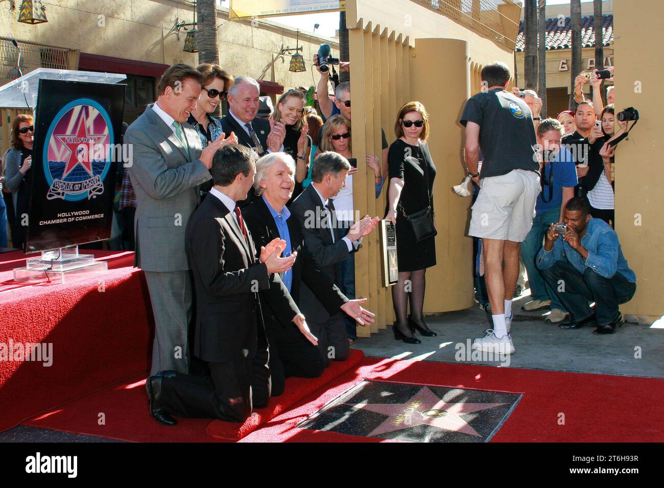 Governor Arnold Schwarzenegger, Eric Garcetti, James Cameron, Leron