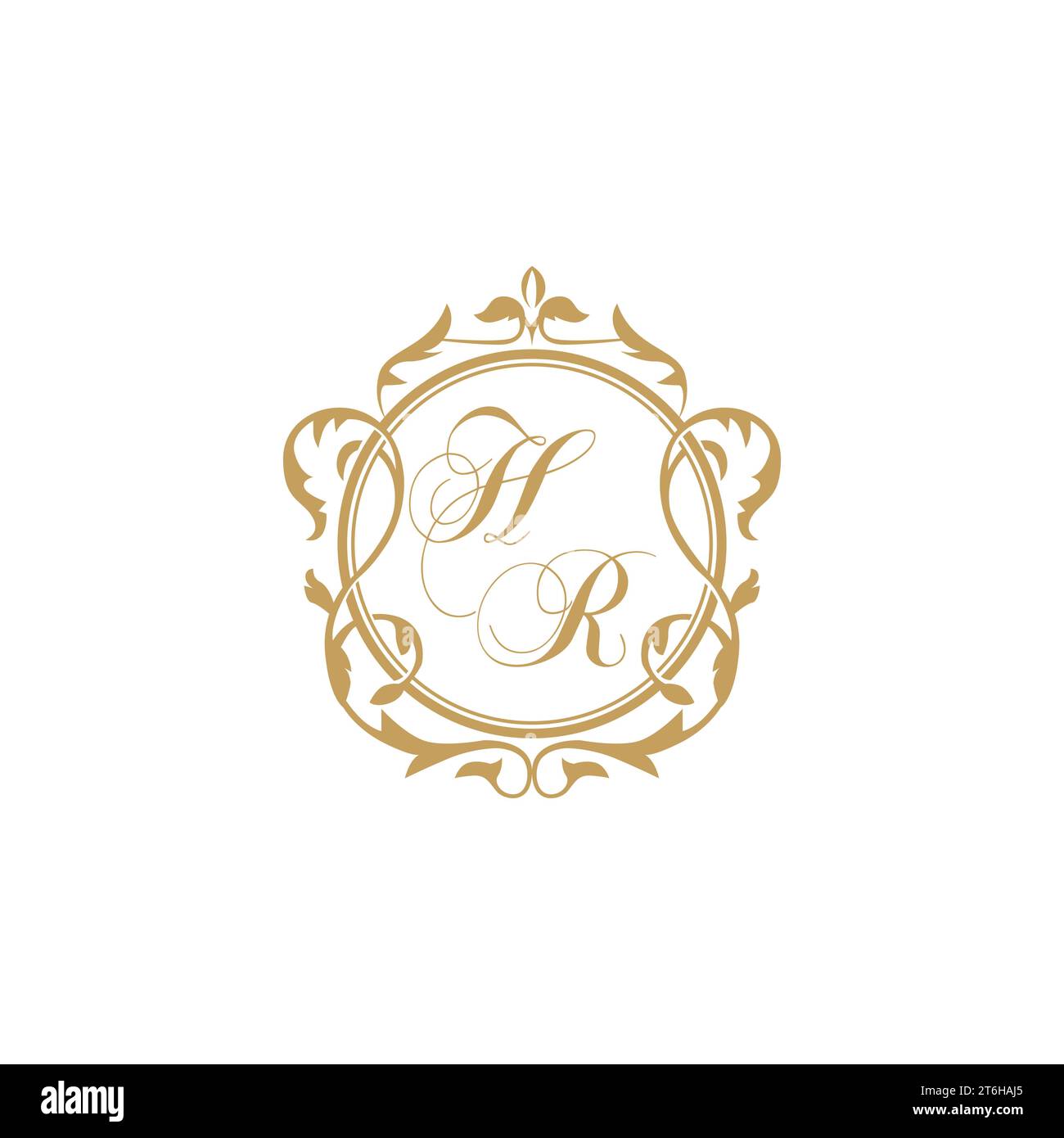 Hr monogram hi-res stock photography and images - Alamy