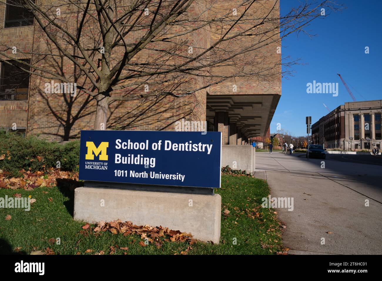 University of Michigan School of Dentistry building and sign Stock ...