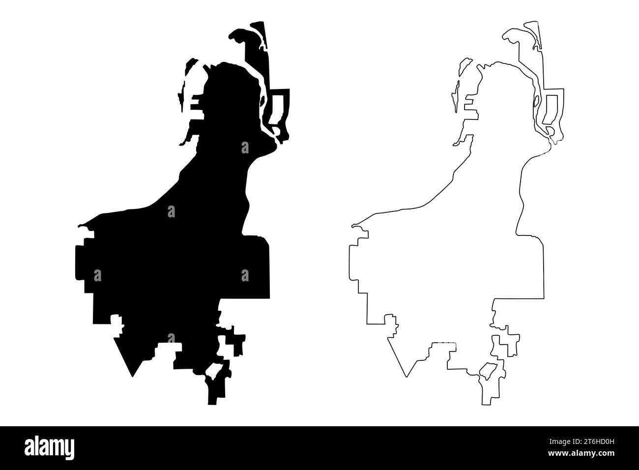 Everett washington map Black and White Stock Photos & Images - Alamy