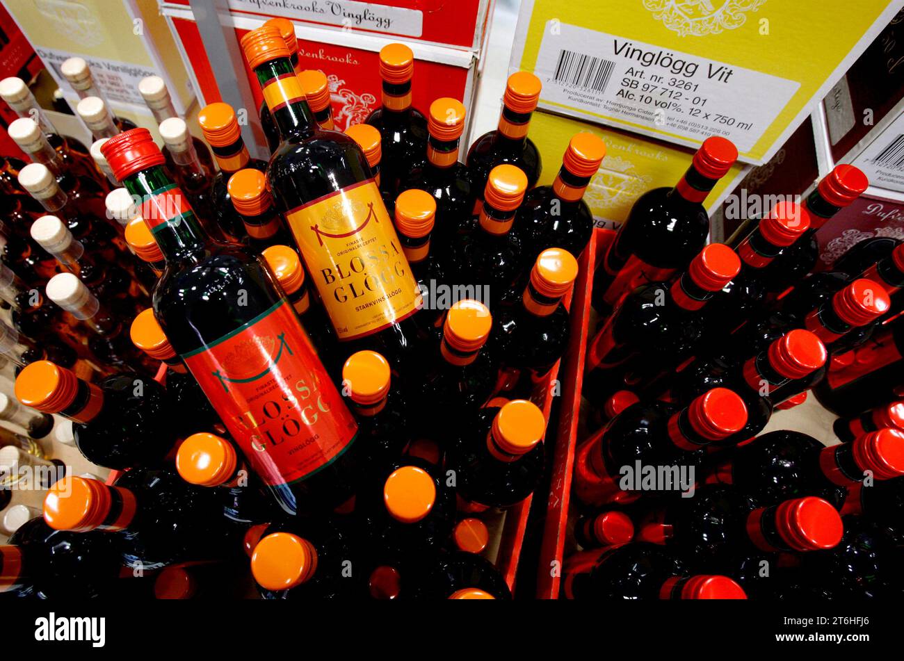 Blossa glögg at Systembolaget liquor store Stock Photo Alamy