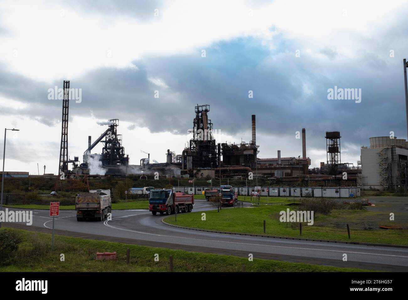 Port Talbot Tata Steelworks Stock Photo