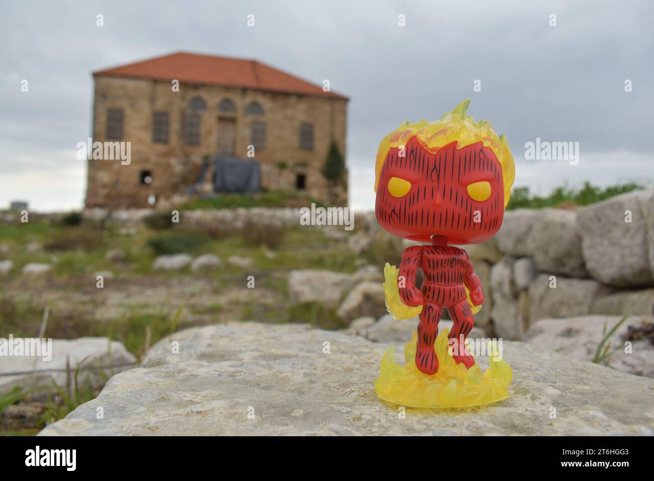 Human Torch from Fantastic Four Stock Photo - Alamy