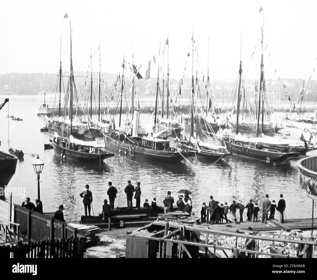 Torquay Harbour, early 1900s Stock Photo - Alamy
