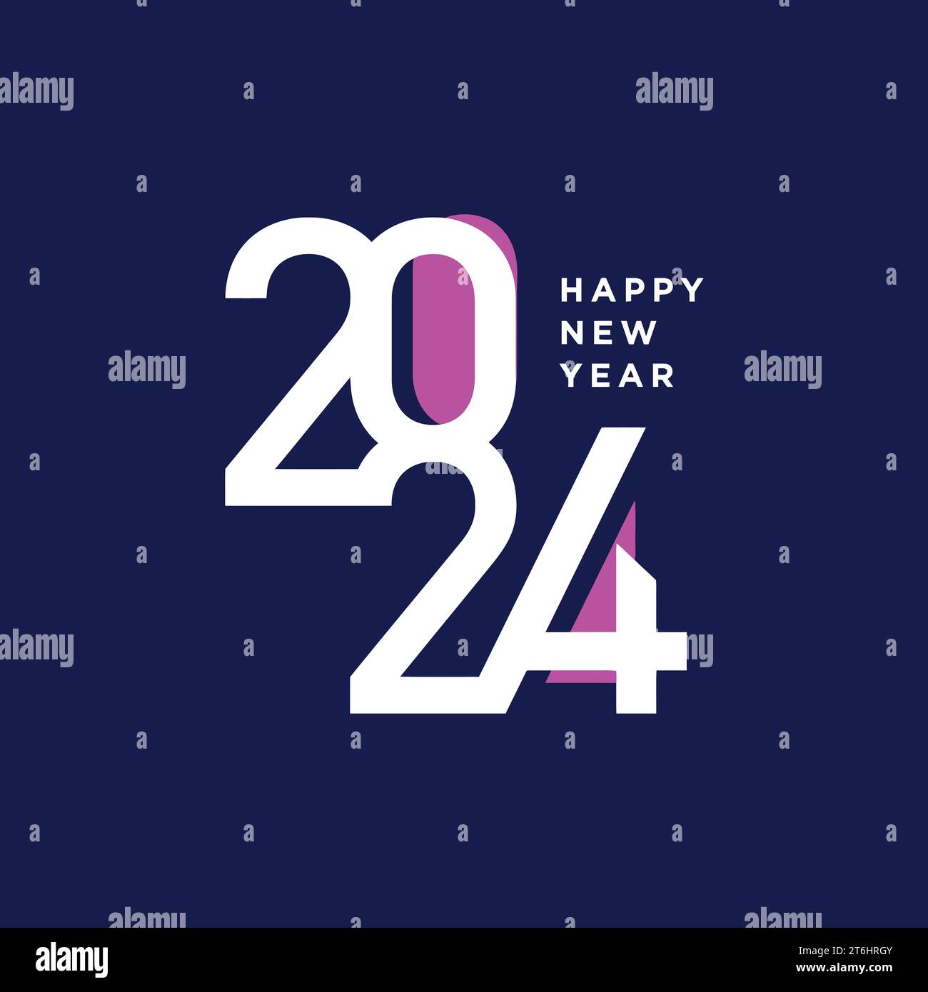 2024 design vector with modern unique and creative concept vector