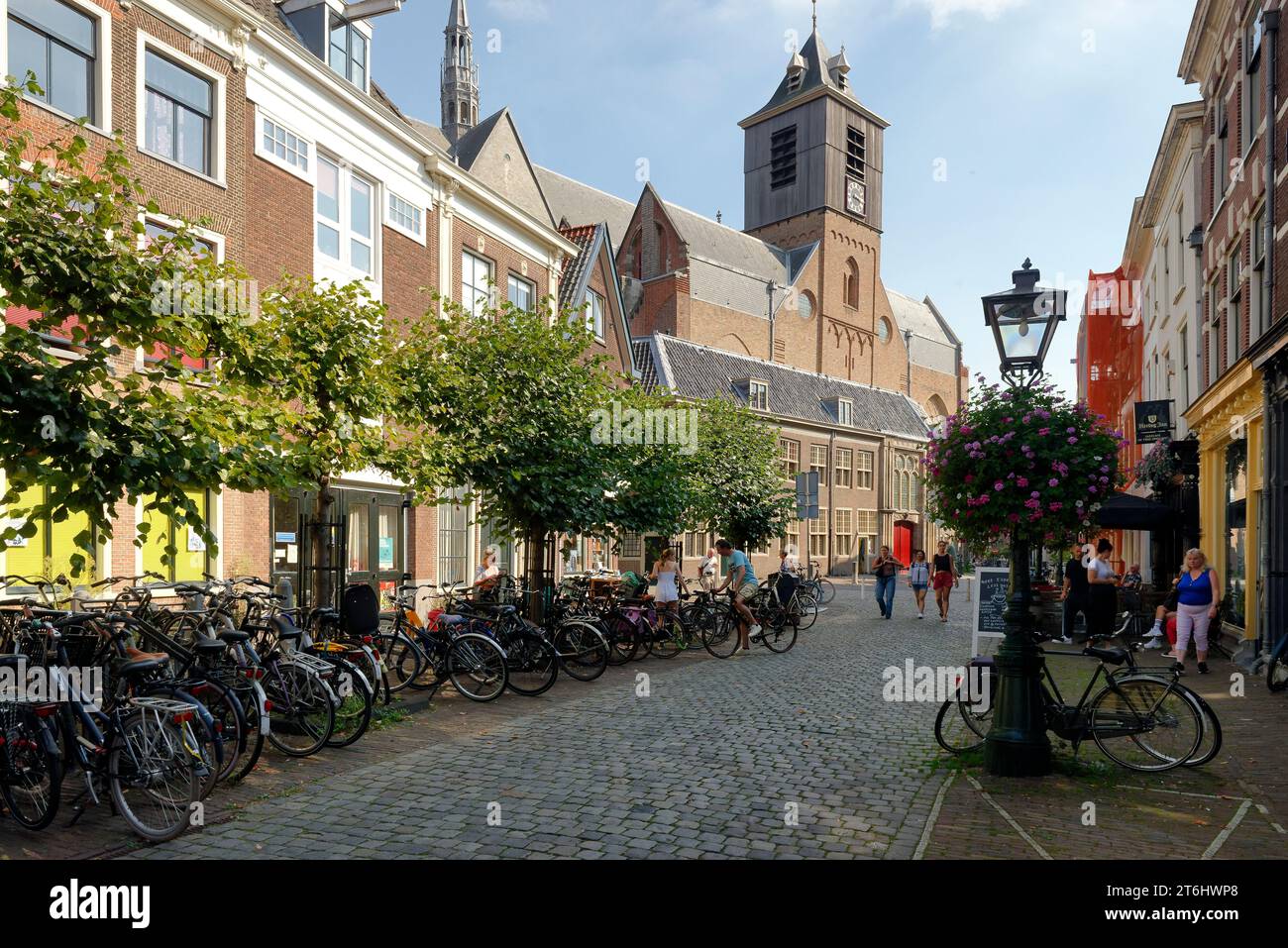 Hooglandse Kerk in the old town of Leiden / Leyden, South Holland, Zuid-Holland, Benelux, Benelux countries, Netherlands, Nederland, Stock Photo