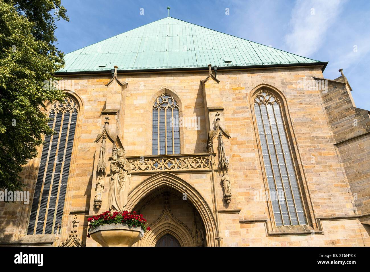 Thuringia, Erfurt, old town, St. Mary's Cathedral, Jacob's Way Stock Photo