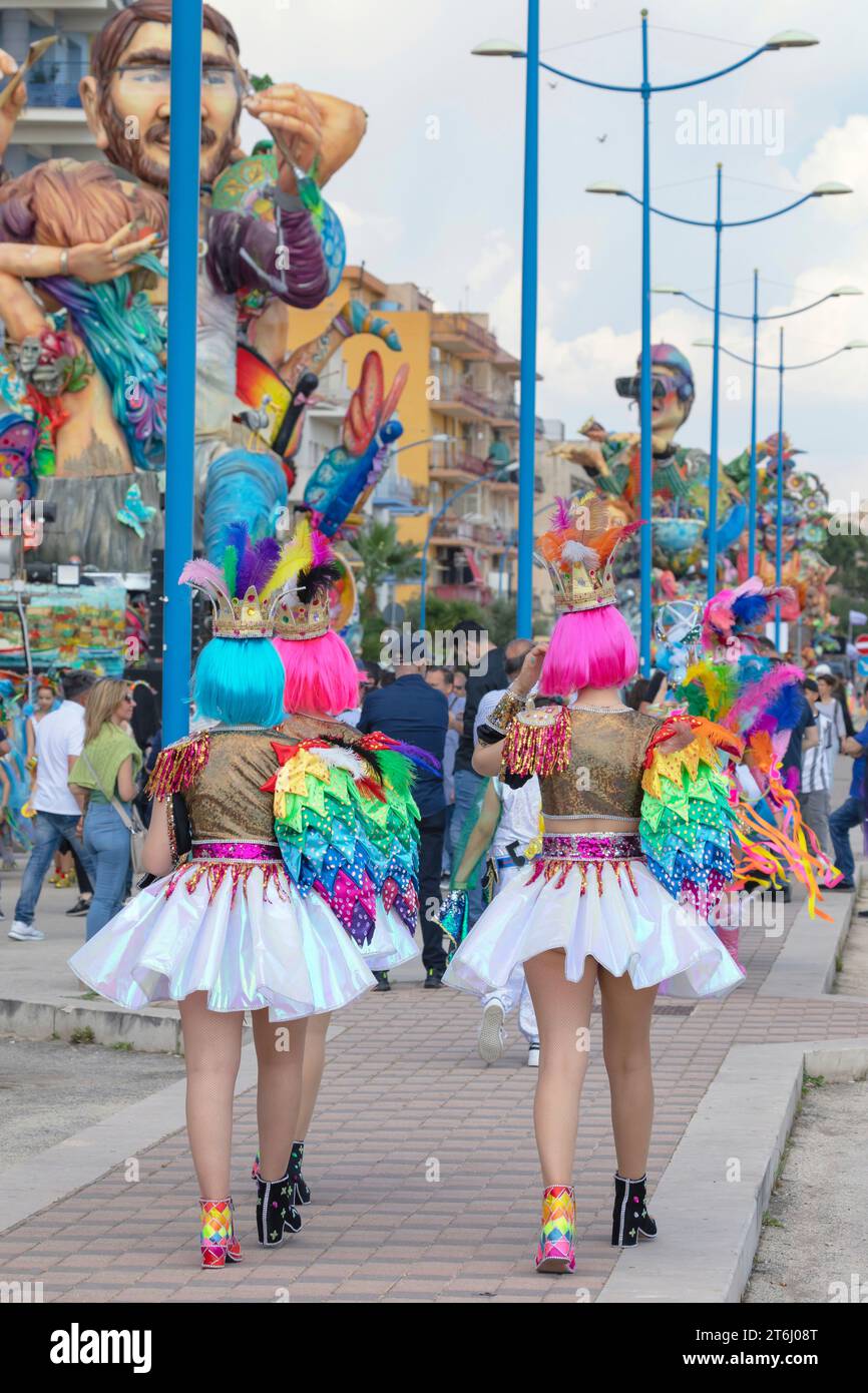 Carnival, Sciacca, Agrigento district, Sicily, Italy Stock Photo