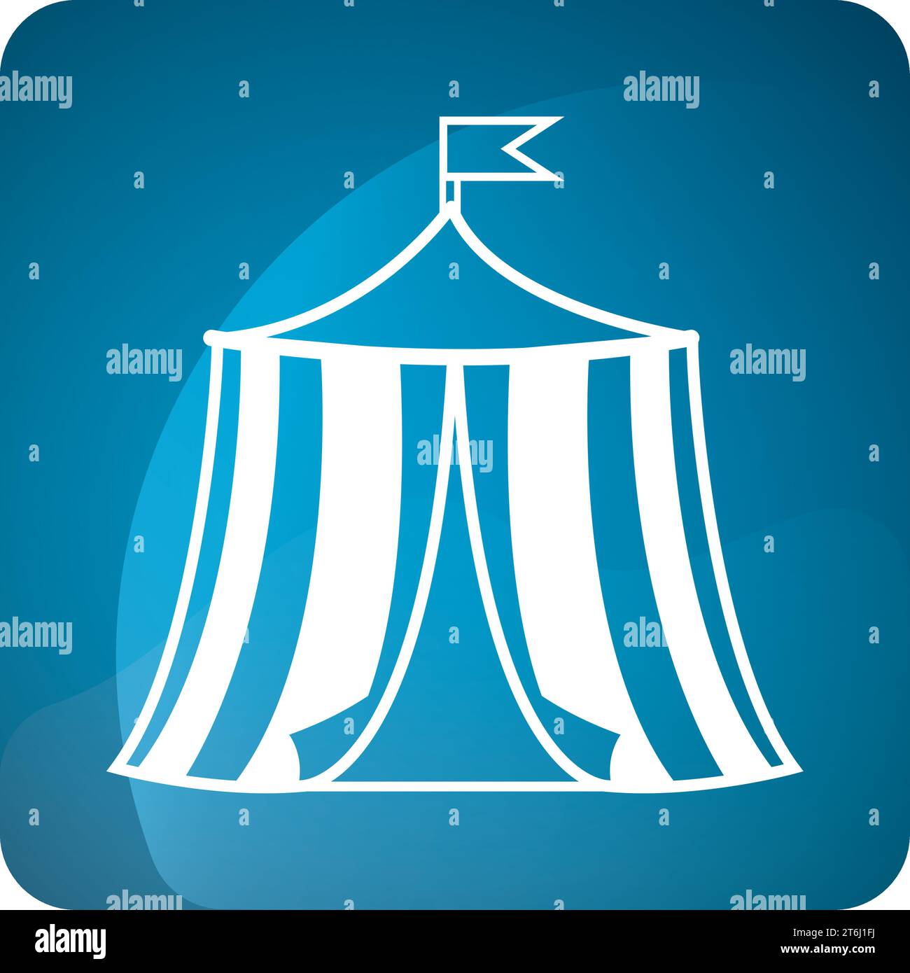 Isolated amusement park circus tent icon Vector Stock Vector Image ...