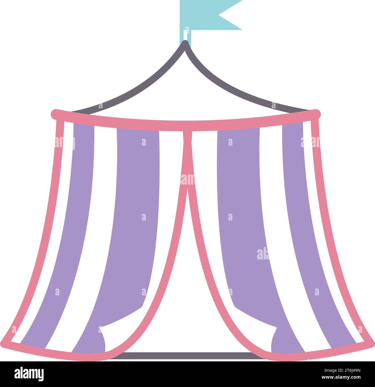 Colored amusement park circus tent icon Vector Stock Vector Image & Art ...