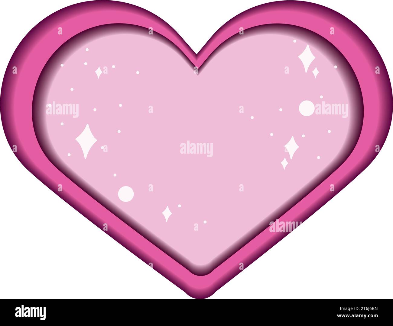 Isolated heart shape icon with paper art style Vector Stock Vector ...