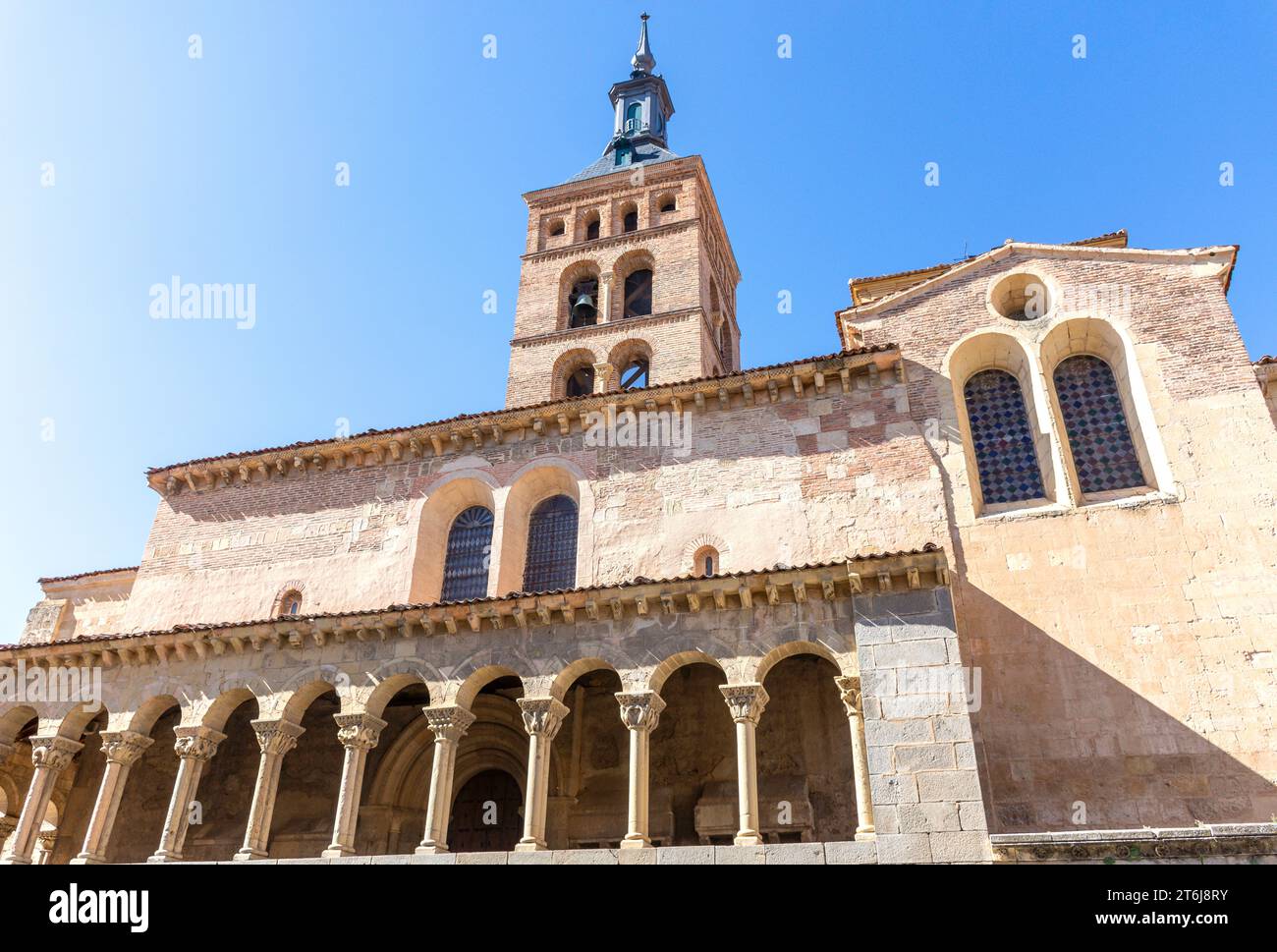 Iglesia de San Martín (St Martin Church), Calle José Canalejas, Segovia, Castile and León, Kingdom of Spain Stock Photo
