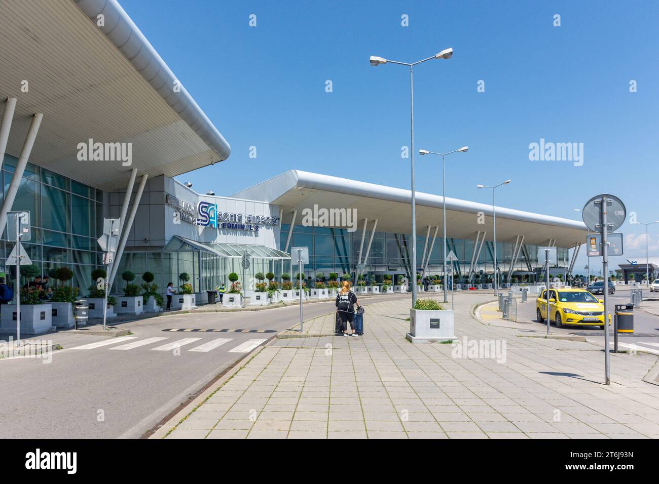 Terminal 2, Sofia International Airport (SOF), Tsarigradsko Shose Boulevard, Sofia, Republic of Bulgaria Stock Photo