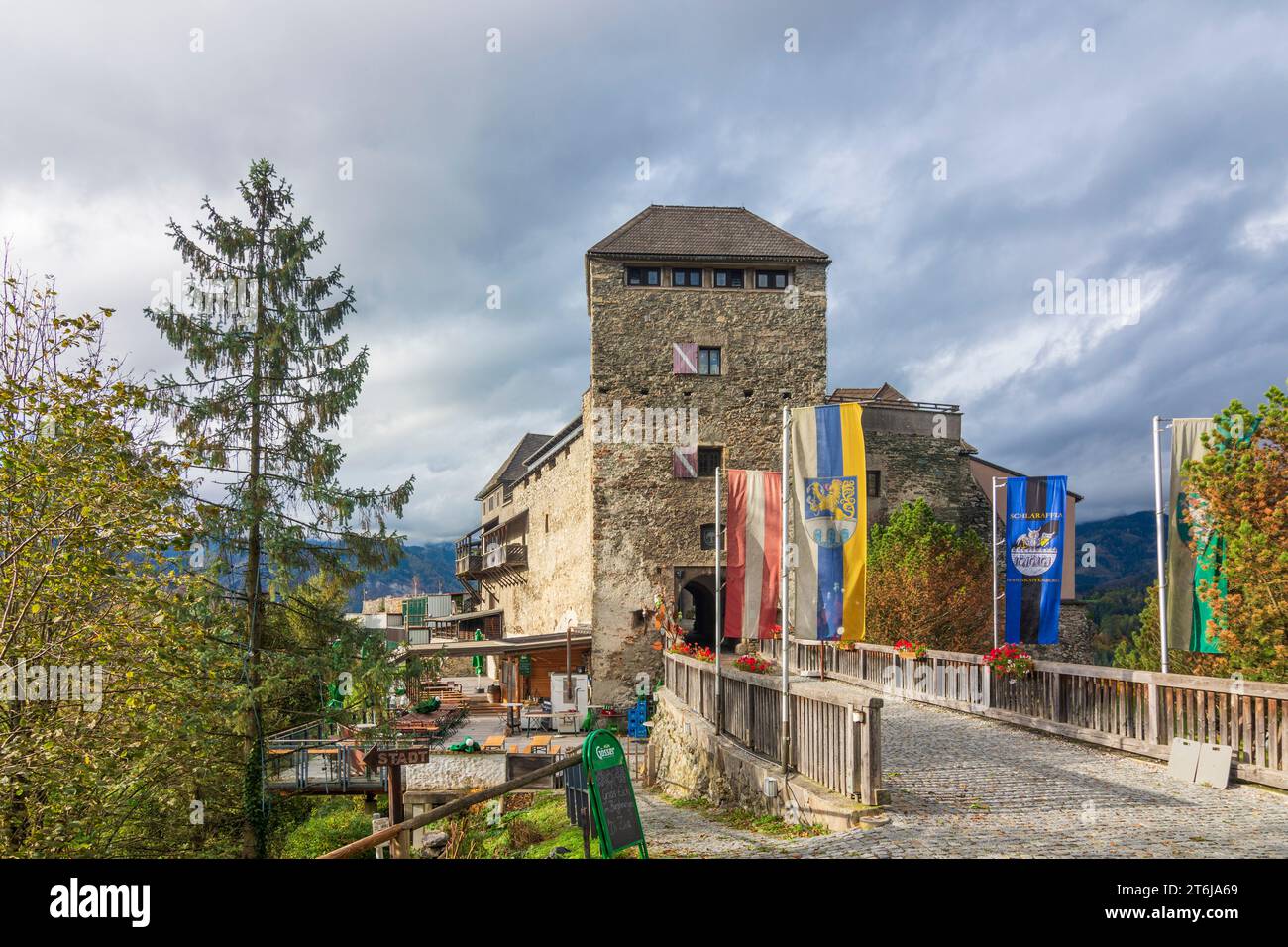 Kapfenberg, Oberkapfenberg Castle in Upper Styria (Hochsteiermark), Styria, Austria Stock Photo