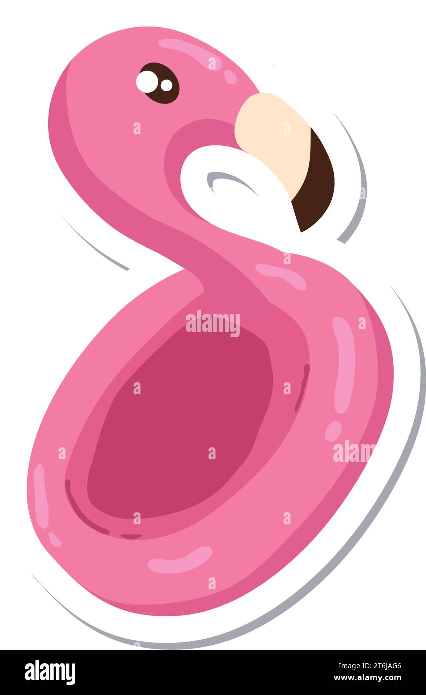 Flamingo pool float Stock Vector Images - Alamy