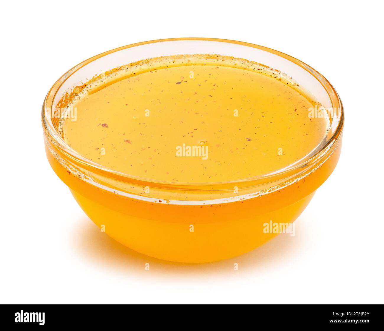 honey bowl path isolated on white Stock Photo