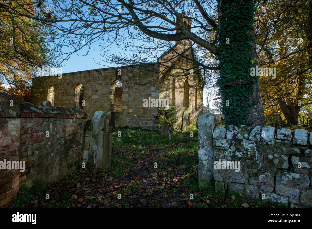 Old St. Helen's Longhorsley Stock Photo - Alamy