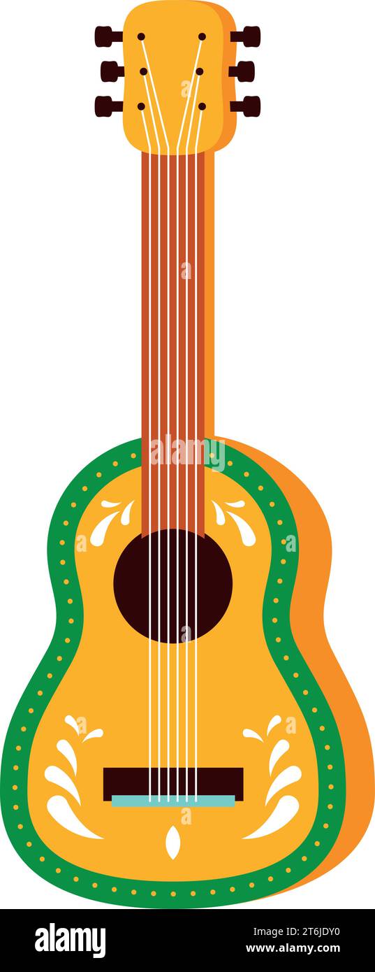 mexican guitar illustration Stock Vector Image &amp; Art - Alamy