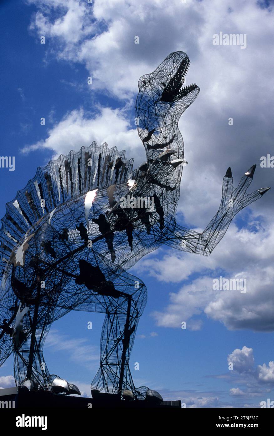 Spinosaurus model, Granger, Washington Stock Photo