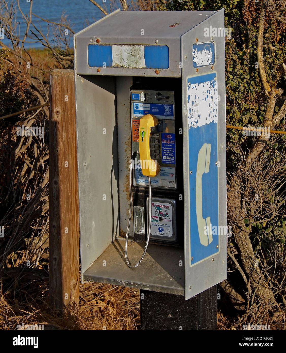 pay telephone in California, 2011 Stock Photo