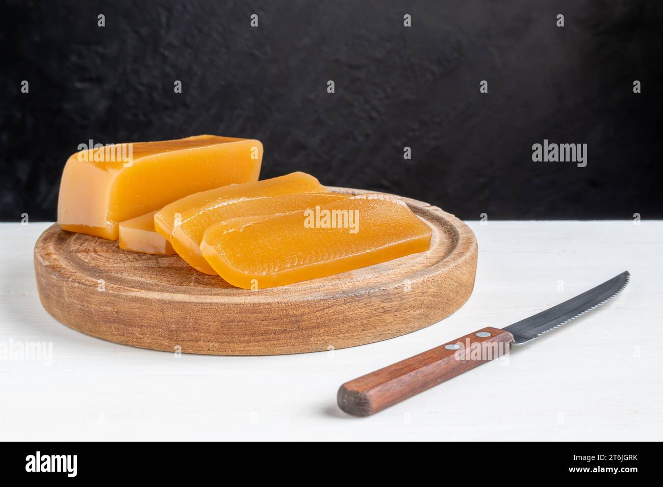 Sweet potato candy is a traditional dessert in Argentine gastronomy. Stock Photo