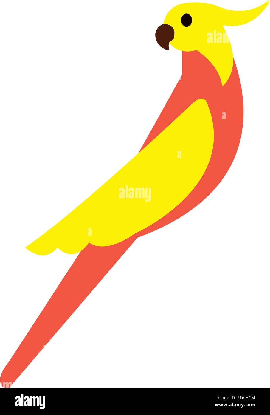 Isolated cute colored parrot cartoon character Vector Stock Vector ...