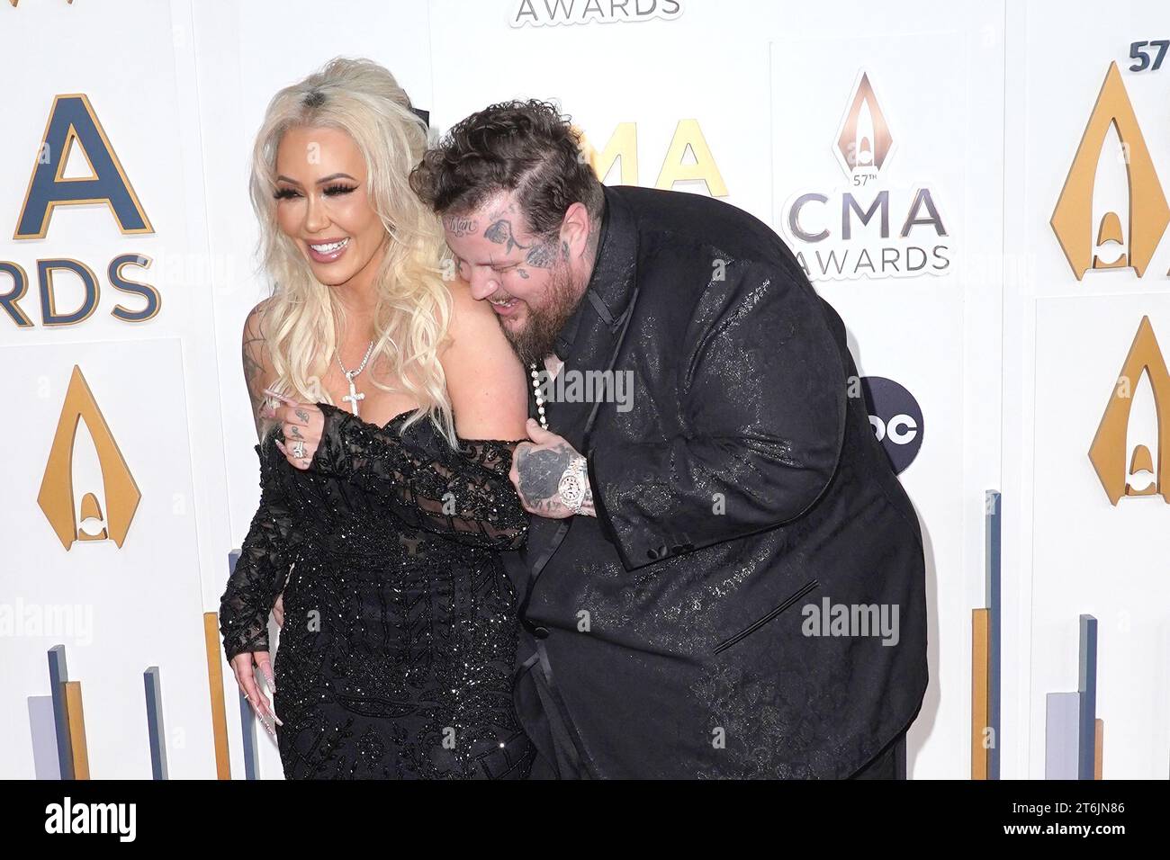 08 November 2023 - Nashville, Tennessee - Bunnie Xo, Jelly Roll. 57th