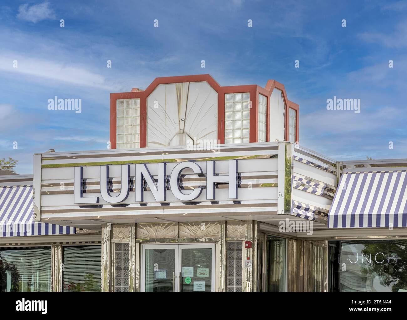detail image of the sign at Lunch Stock Photo - Alamy