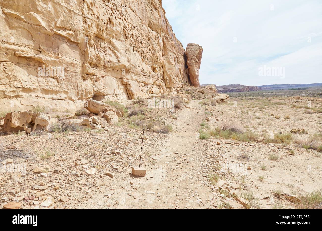 The Petroglyph Wall at Chaco Canyon, New Mexico Stock Photo