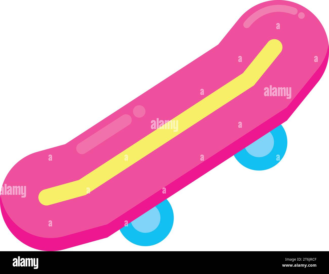 Isolated colored skateboard icon Vector Stock Vector