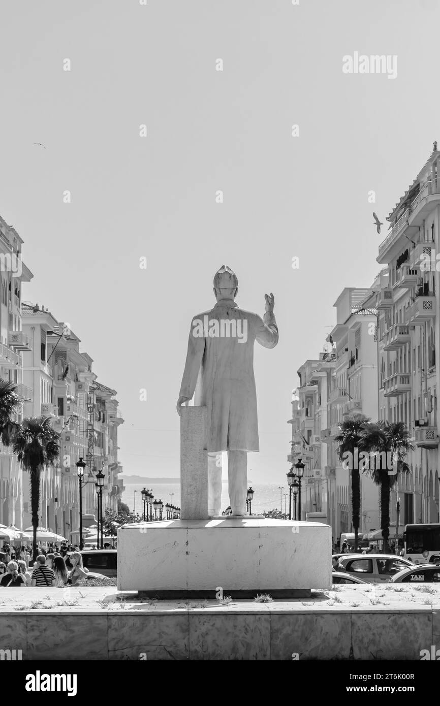 Thessaloniki, Greece - September 22, 2023 : The statue of Eleftherios Venizelos, the Greek statesman in Thessaloniki Greece Stock Photo