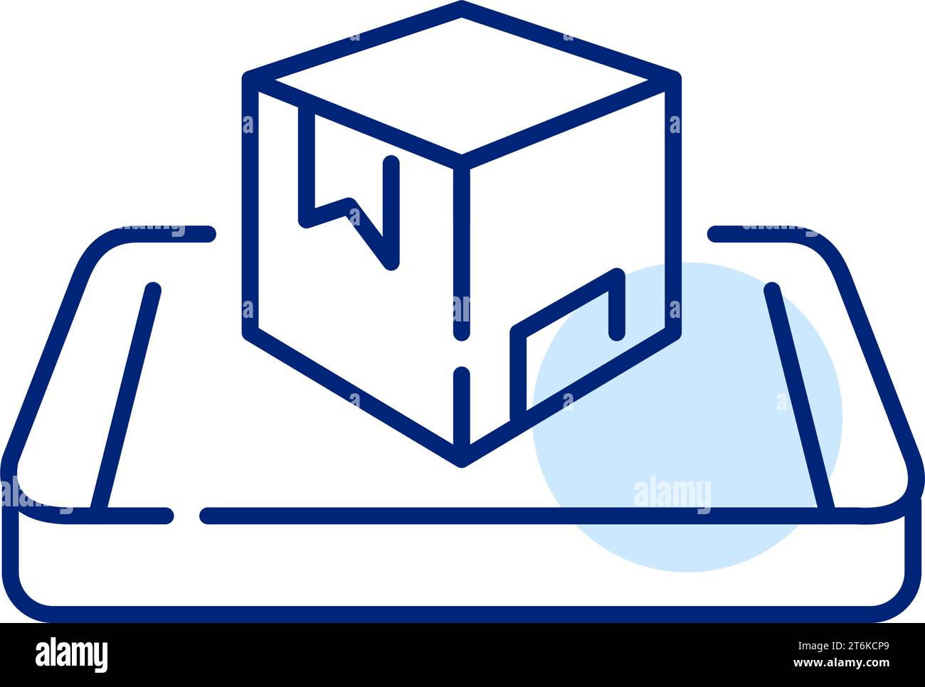 Parcel tracking and shipment services mobile app. Delivery company. Pixel perfect icon Stock Vector