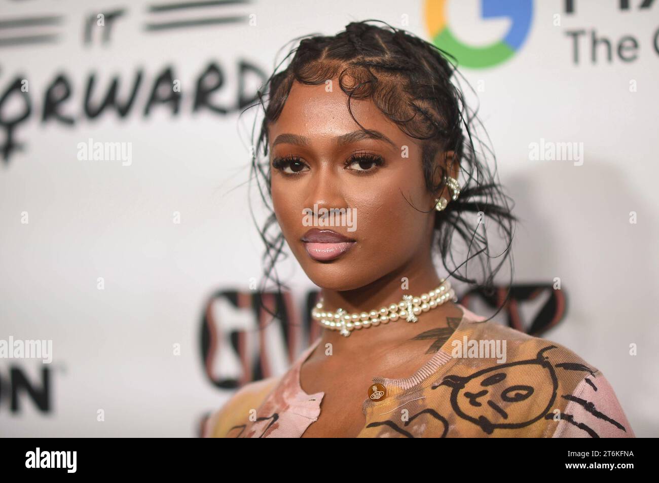 Dess Dior arrives at the Give Her FlowHERS Gala, Friday, Nov. 10, 2023 ...