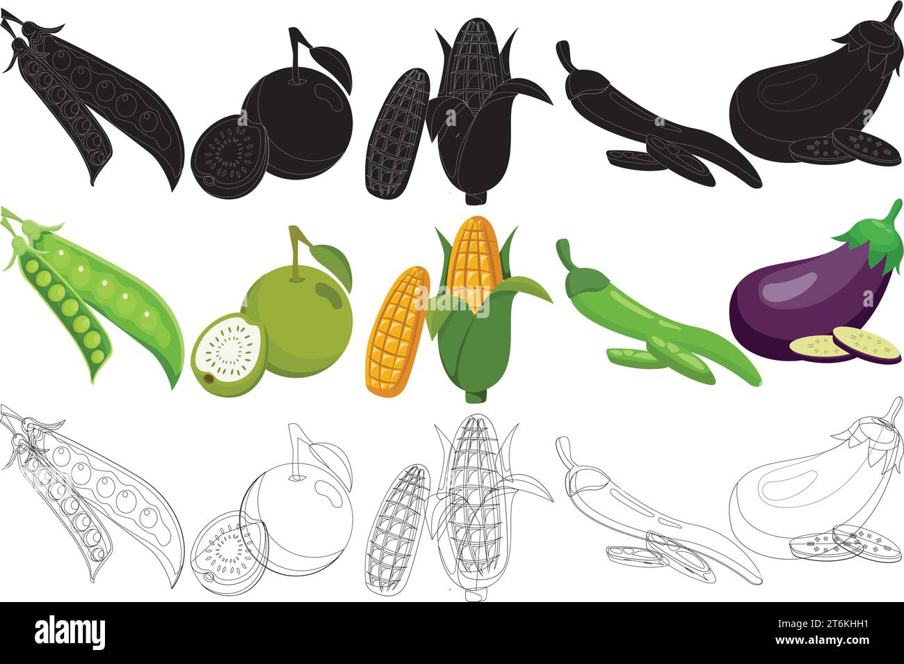 Fruit Design Illustration Vector Stock Vector Image & Art - Alamy