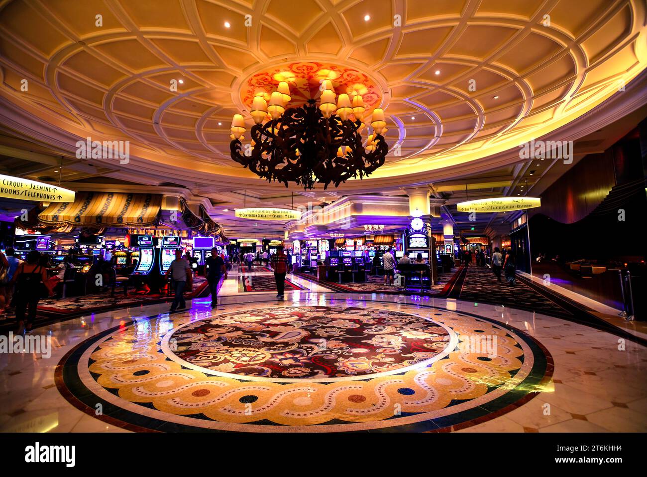 The Interior of Bellagio Hotel and Casino - Las Vegas, Nevada Stock Photo